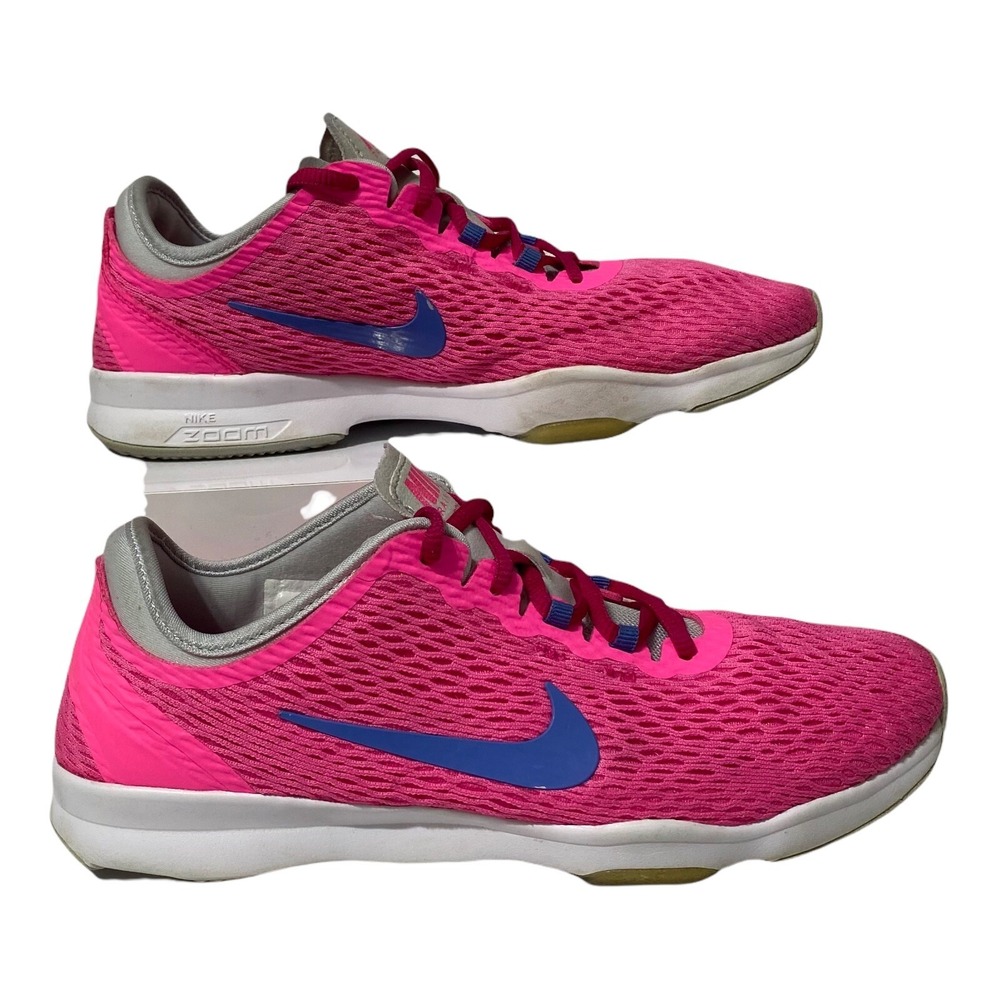 Nike‎ Zoom Fit Womens pink Lace Up Trainer 704658 600 Athletic Shoes Size 6.5